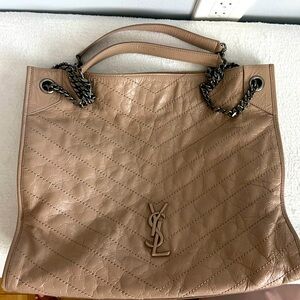 Saint Laurent leather quilted Niki tote